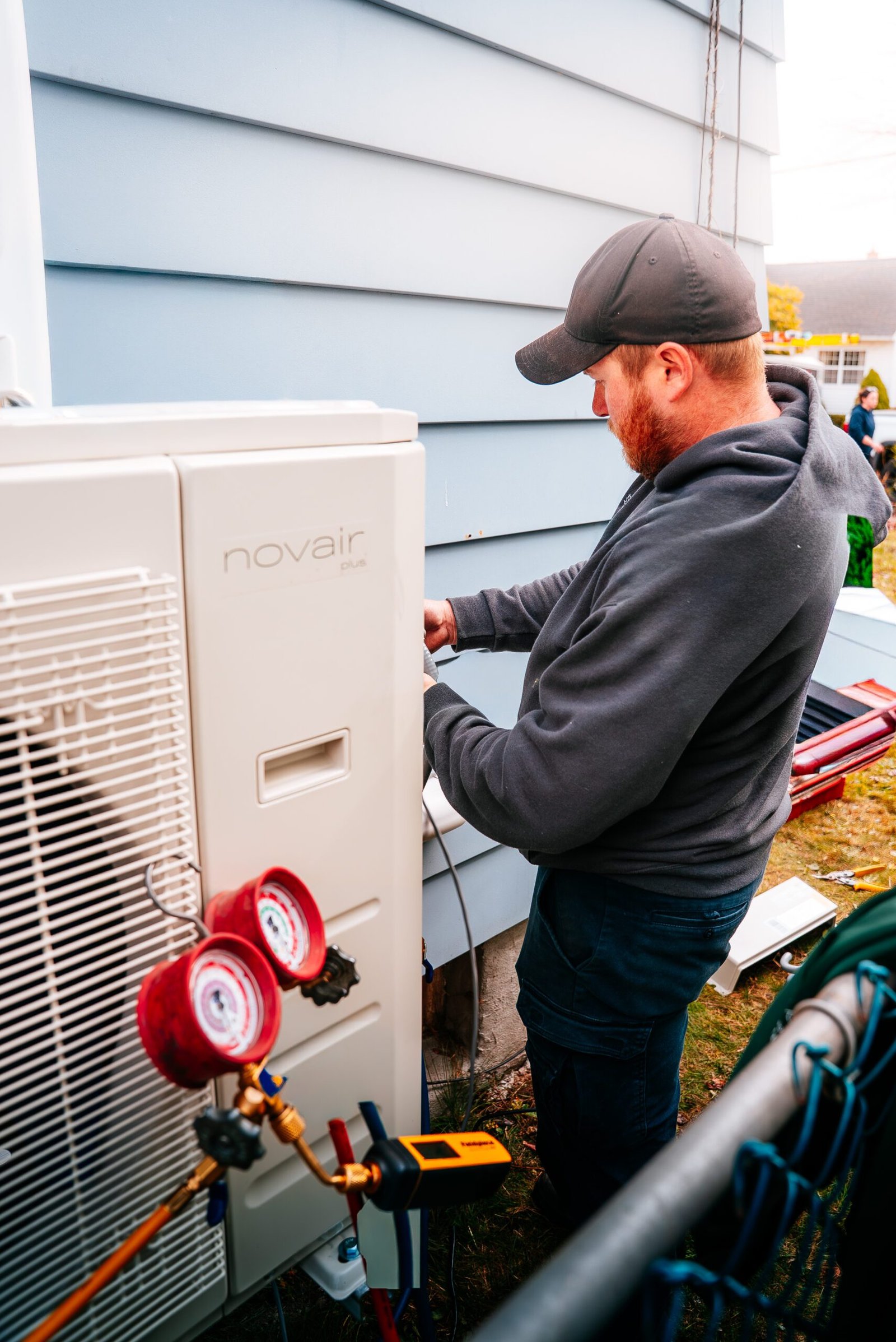 Ductless heat pump installed in a Halifax home by GreenPump Energy
